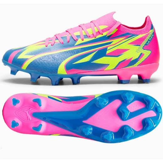 Buty Puma Ultra Match Energy Luminous FG/MG M 107543 01 niebieskie ze sklepu ButyModne.pl w kategorii Buty sportowe męskie - zdjęcie 178690949