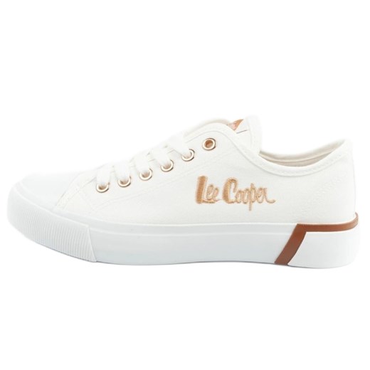 Buty Trampki Lee Cooper LCW-25-31-3428L Białe ze sklepu ButyModne.pl w kategorii Trampki damskie - zdjęcie 178690998