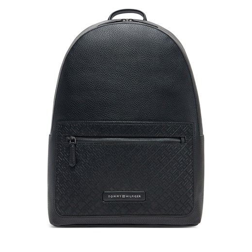 Plecak Tommy Hilfiger Th Monogram Backpack AM0AM13208 Czarny ze sklepu eobuwie.pl w kategorii Plecaki - zdjęcie 178691996