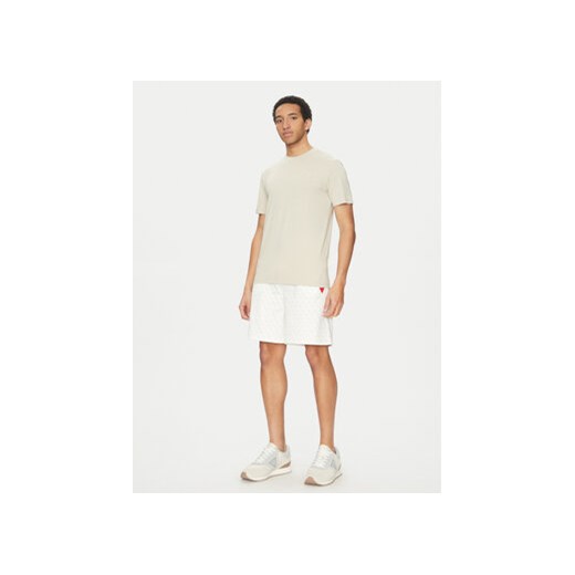 Guess T-Shirt Z2YI12 JR06K Beżowy Regular Fit Guess M MODIVO