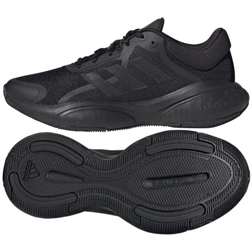 Buty do biegania adidas Response GW6661 czarne ze sklepu ButyModne.pl w kategorii Buty sportowe damskie - zdjęcie 178695066