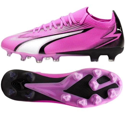 Buty Puma Ultra Match FG/MG M 107754 01 różowe ze sklepu ButyModne.pl w kategorii Buty sportowe męskie - zdjęcie 178695097