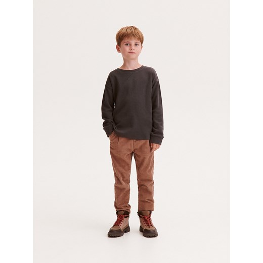 Reserved - Koszulka longsleeve - ciemnoszary ze sklepu Reserved w kategorii T-shirty chłopięce - zdjęcie 178695979