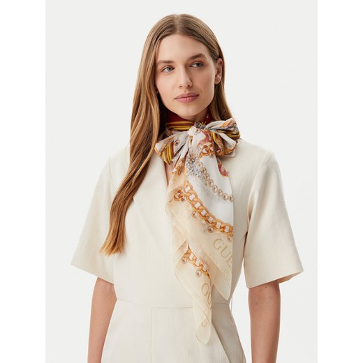Szal Guess AW5297 SIL12 Écru Guess one size eobuwie.pl
