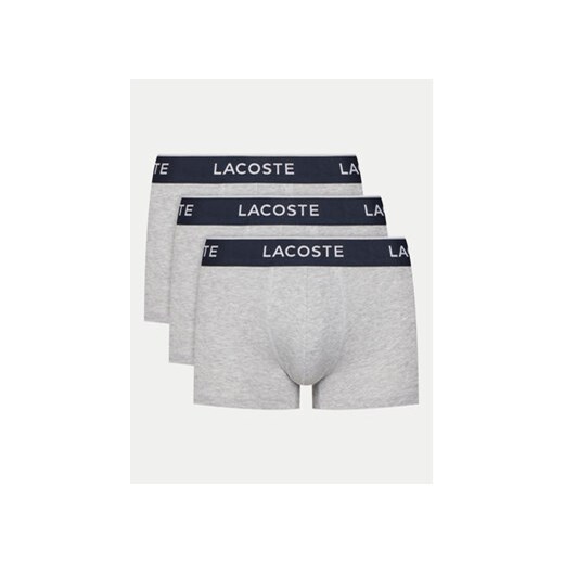 Lacoste Komplet 3 par bokserek 5H1300 Szary ze sklepu MODIVO w kategorii Majtki męskie - zdjęcie 178697077