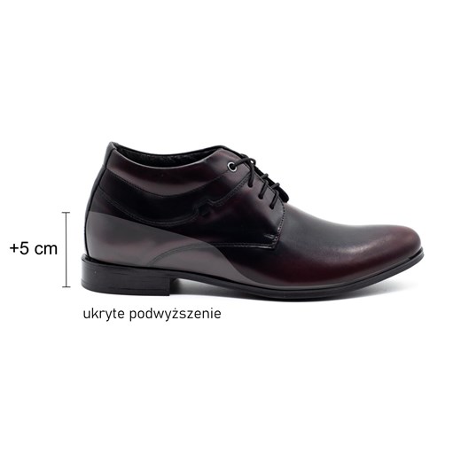 Buty męskie podwyższające skórzane +5 cm 300LU kabir ze sklepu butyolivier w kategorii Buty zimowe męskie - zdjęcie 178699047