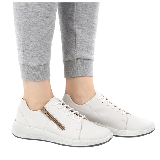 Półbuty damskie sneakersy skórzane 0602W białe ze sklepu butyolivier w kategorii Półbuty damskie - zdjęcie 178699355