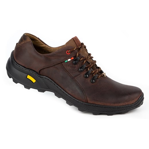 Męskie buty trekkingowe 296GT brązowe ze sklepu butyolivier w kategorii Buty trekkingowe męskie - zdjęcie 178700639