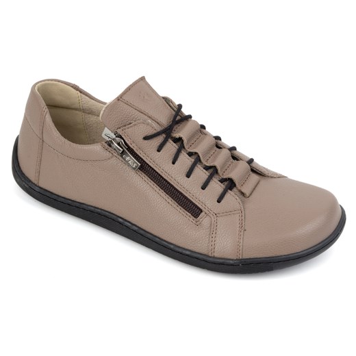 Buty minimalistyczne barefoot skórzane damskie 1242 ciemny beż ze sklepu butyolivier w kategorii Półbuty damskie - zdjęcie 178701128