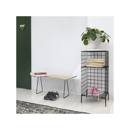 Really Nice Things Ławka &quot;Skate&quot; w kolorze brązowo-czarnym - 79 x 30 x Really Nice Things onesize wyprzedaż Limango Polska