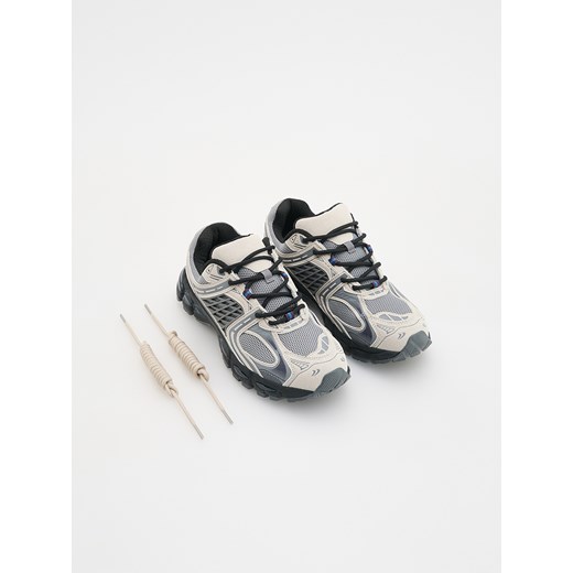 Reserved - Sneakersy z łączonych materiałów - wielobarwny ze sklepu Reserved w kategorii Buty sportowe męskie - zdjęcie 178703297