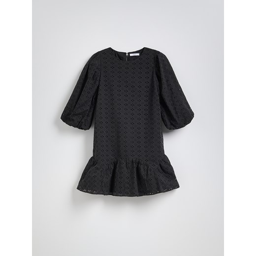 Reserved - Kroszetowa sukienka mini - czarny Reserved M Reserved
