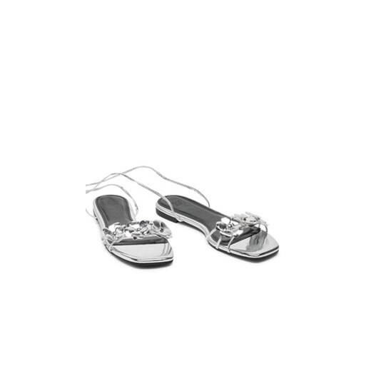 JENNY Sandały LS5518-03 Srebrny 37 MODIVO