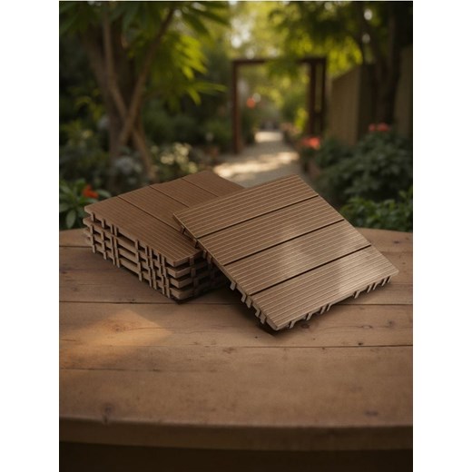 Sinsay - Płytka ogrodowa 5 pack - brązowy Sinsay One Size Sinsay