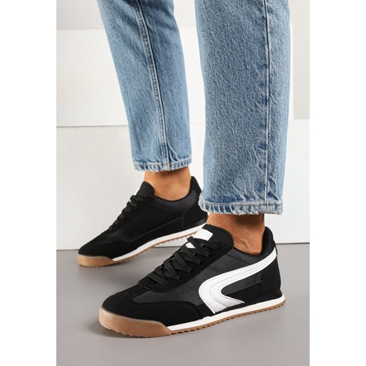 Czarne Sneakersy w Klasycznym Stylu Ellirianne ze sklepu born2be.pl w kategorii Buty sportowe damskie - zdjęcie 178705939