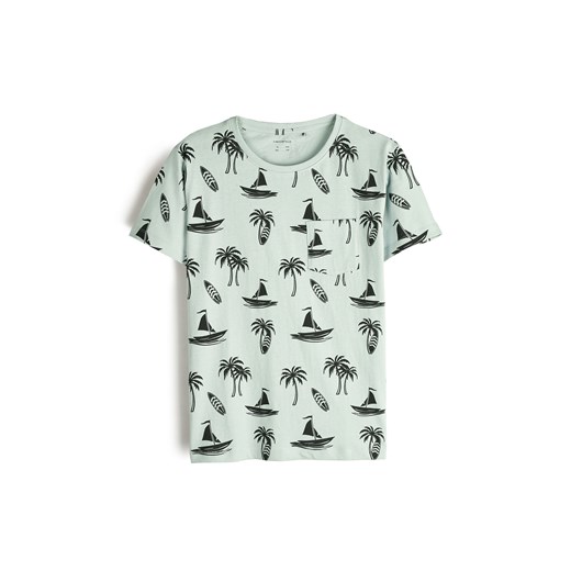 GATE Bawełniana koszulka z nadrukiem 3Y ze sklepu gateshop w kategorii T-shirty chłopięce - zdjęcie 178707799