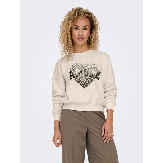 ONLY Bluza w kolorze beżowym ze sklepu Limango Polska w kategorii Bluzy damskie - zdjęcie 178708625