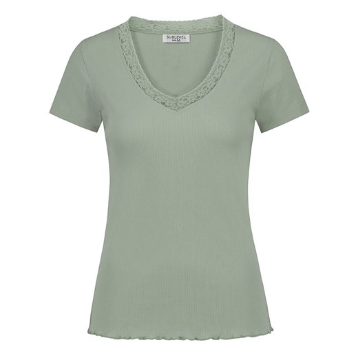 Bluzka damska SUBLEVEL w serek casual