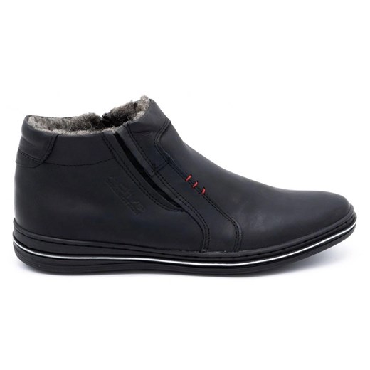 Polbut Buty męskie zimowe 381 czarne ze sklepu ButyModne.pl w kategorii Buty zimowe męskie - zdjęcie 178713836