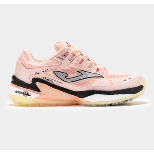 Buty sportowe damskie Joma do tenisa różowe na płaskiej podeszwie