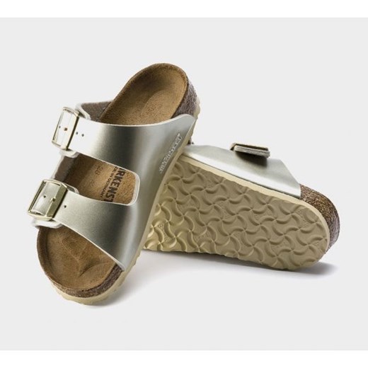 Klapki Birkenstock Arizona Bs Jr 1014840 złoty 37 ButyModne.pl