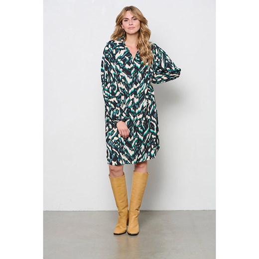 &amp;Co Woman Sukienka &quot;Alonsa&quot; w kolorze szaro-kremowo-turkusowym ze sklepu Limango Polska w kategorii Sukienki - zdjęcie 178714828