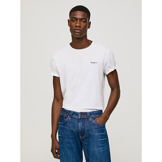 Pepe Jeans Koszulka w kolorze białym ze sklepu Limango Polska w kategorii T-shirty męskie - zdjęcie 178716929