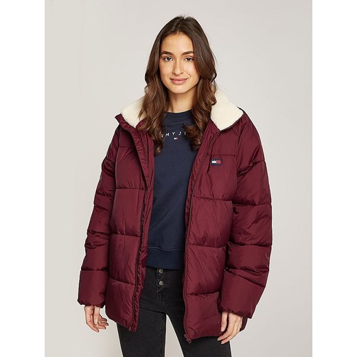 TOMMY JEANS Kurtka zimowa w kolorze bordowym ze sklepu Limango Polska w kategorii Kurtki damskie - zdjęcie 178716948