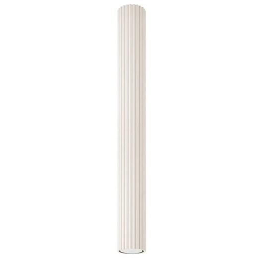 Ryflowana lampa wisząca beżowa 60cm H9-B95 ze sklepu Edinos.pl w kategorii Lampy sufitowe - zdjęcie 178718126