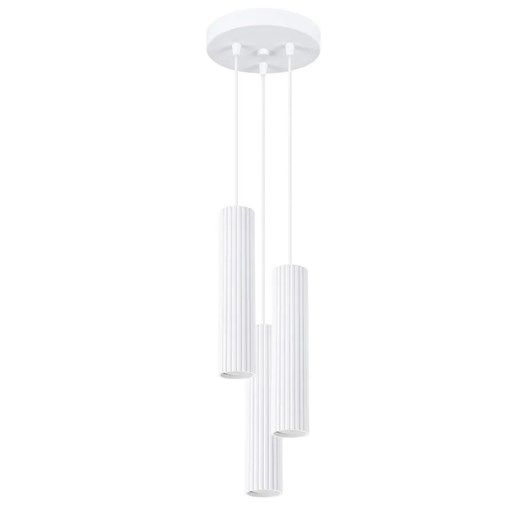 Biała potrójna nieregularna lampa wisząca - D299-Melson ze sklepu Edinos.pl w kategorii Lampy wiszące - zdjęcie 178718138
