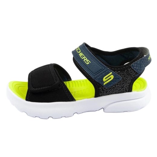 Sandały Skechers  406512L/BKLM czarne ze sklepu ButyModne.pl w kategorii Sandały dziecięce - zdjęcie 178719858