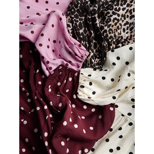 Reserved - Sukienka midi z wiskozy - wielobarwny Reserved XXL Reserved