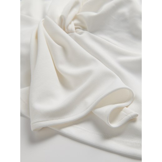 Reserved - Gładka bluzka z modalem - złamana biel Reserved XL Reserved