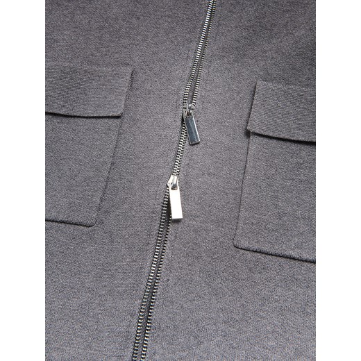 Reserved - Rozpinany kardigan z kołnierzem - szary Reserved S Reserved