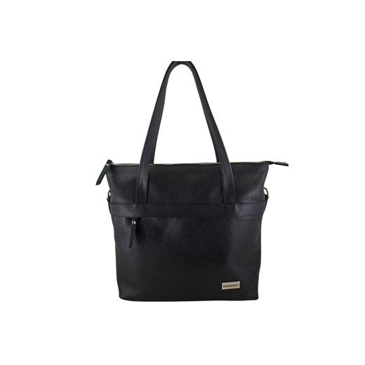 Torebka skórzana shopper na ramię - Czarna ze sklepu butyolivier w kategorii Torby Shopper bag - zdjęcie 178724715