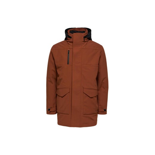 Selected Homme Kurtka przejściowa Cam Teh 16086145 Brązowy Regular Fit Selected Homme L MODIVO
