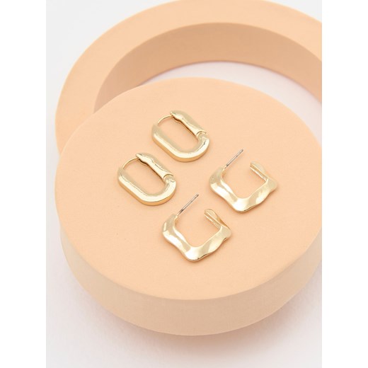 Sinsay - Kolczyki 2 pack - złoty Sinsay One Size Sinsay