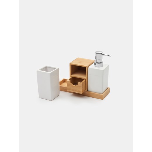 Sinsay - Zestaw łazienkowy - biały Sinsay One Size Sinsay