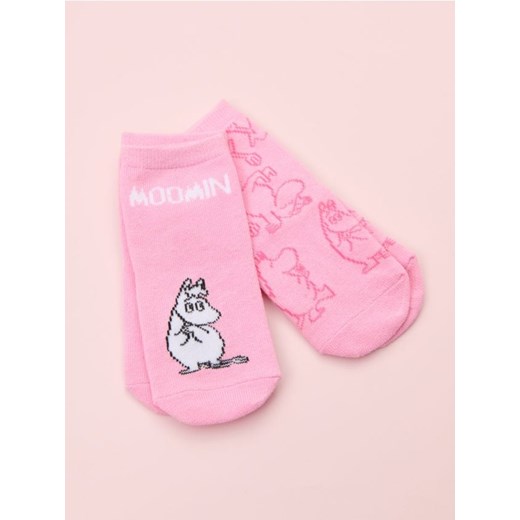 Sinsay - Skarpetki 2 pack The Moomins - różowy ze sklepu Sinsay w kategorii Skarpetki dziecięce - zdjęcie 178729425