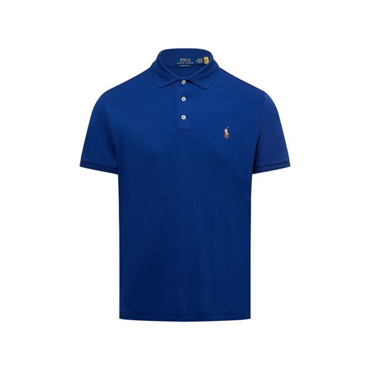 Polo Ralph Lauren Męska koszulka polo Mężczyźni Bawełna niebieski jednolity ze sklepu vangraaf w kategorii T-shirty męskie - zdjęcie 178731107