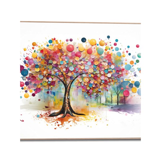Orangewallz Druk artystyczny &quot;Colour Tree&quot; w ramce - 50 x 40 cm ze sklepu Limango Polska w kategorii Obrazy - zdjęcie 178733108