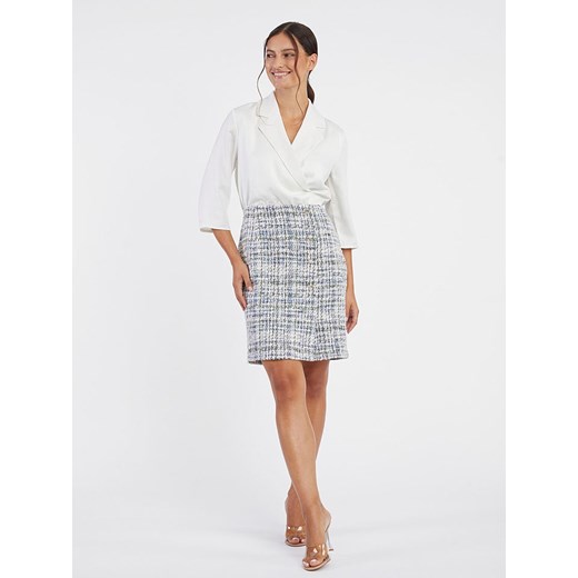 orsay Sukienka w kolorze biało-niebieskim 40 Limango Polska okazja