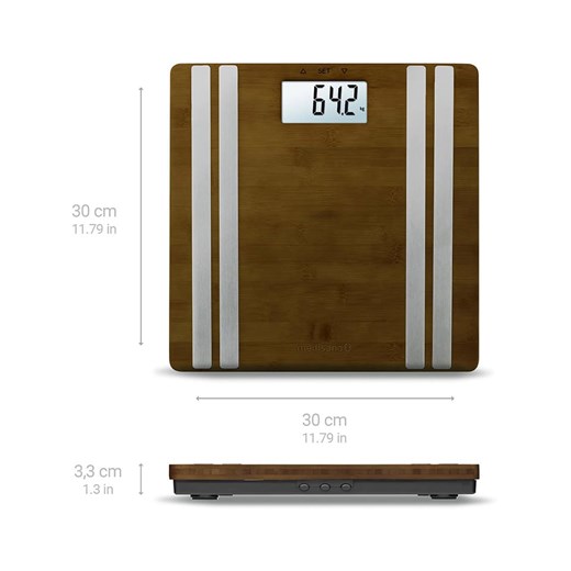 Medisana Waga w kolorze brązowym z funkcją pomiaru składu ciała Medisana onesize wyprzedaż Limango Polska