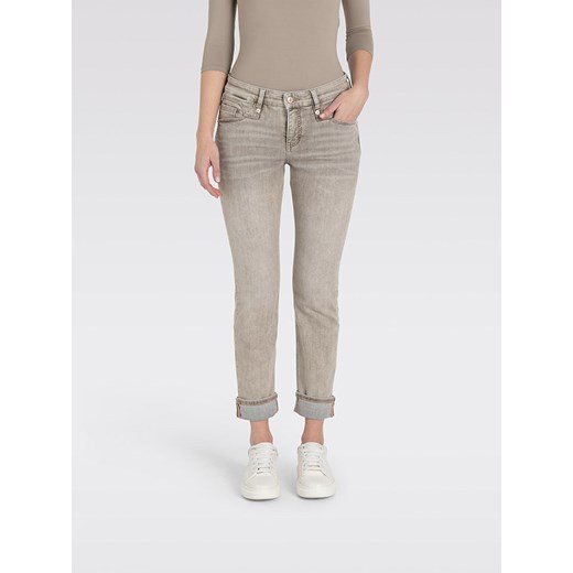 Jeansy damskie szare Mac