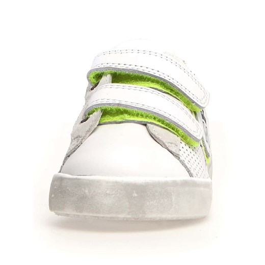 Naturino Skórzane sneakersy &quot;Korey&quot; w kolorze biało-zielonym Naturino 24 wyprzedaż Limango Polska