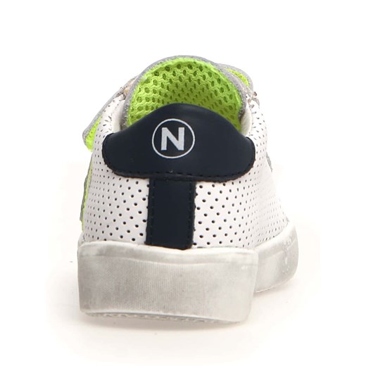 Naturino Skórzane sneakersy &quot;Korey&quot; w kolorze biało-zielonym Naturino 26 wyprzedaż Limango Polska