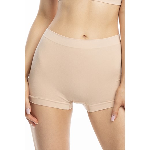 Figi Julimex Bamboo Boyshort beżowy ze sklepu kontri.pl w kategorii Majtki damskie - zdjęcie 178734096