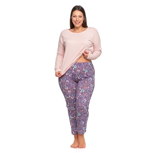 Piżama Moraj PDD5800-002 grafit Plus Size ze sklepu kontri.pl w kategorii Piżamy damskie - zdjęcie 178734386