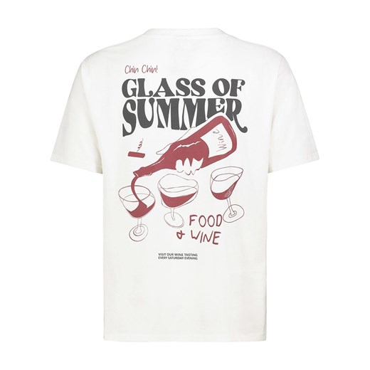 SUBLEVEL t-shirt męski biały z krótkim rękawem