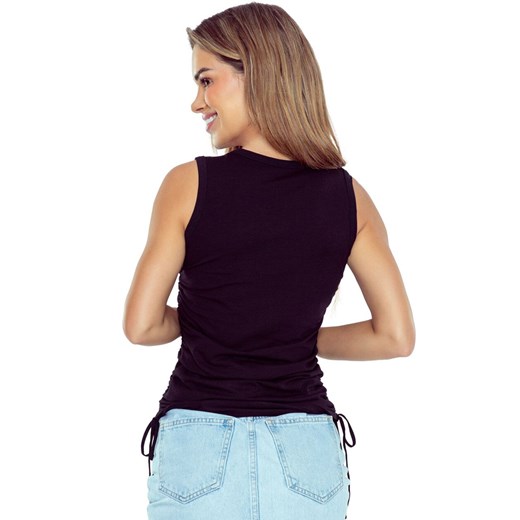 Koszulka damska czarna z szerokimi ramiączkami Benita, Kolor czarny, Rozmiar S, Eldar ze sklepu Intymna w kategorii Bluzki damskie - zdjęcie 178737778